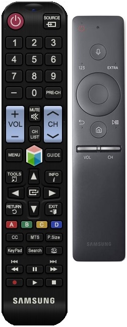 Figure 1. Basic remote control and Samsung Smart Remote