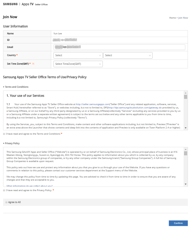 Figure 5. Join Now Page Example