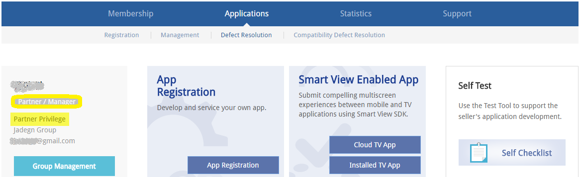 Figure 5. Partner Status at the Seller Office Main Page