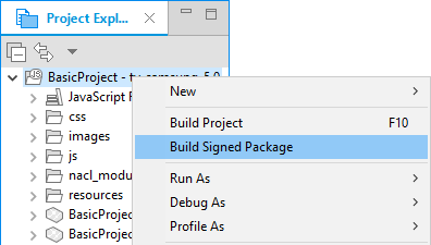 Figure 3. Build Signed Package