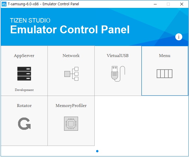 Figure 1. Emulator Control Panel