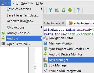 Figure 1: Android Studio Window