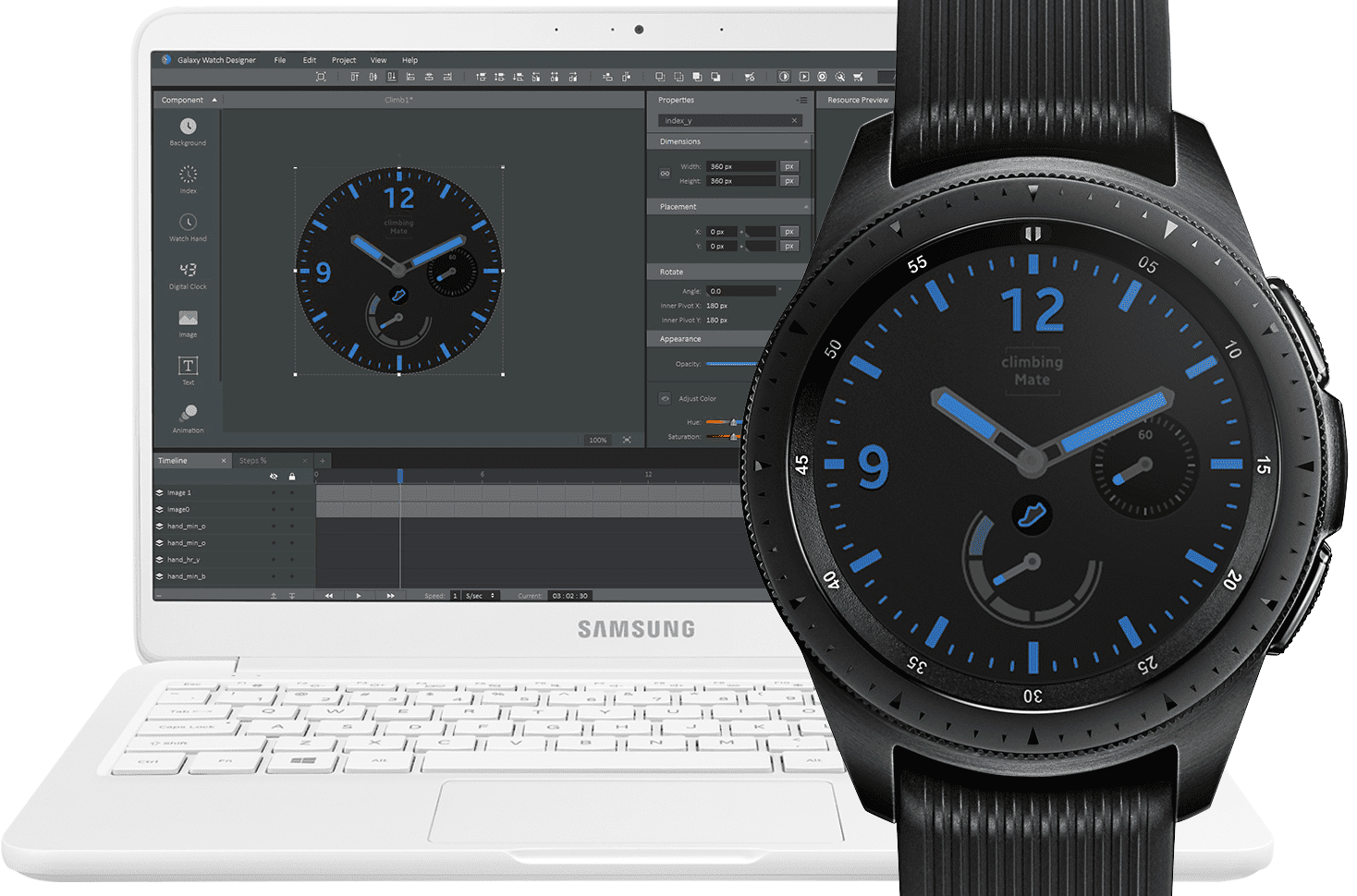 galaxy watch designer app